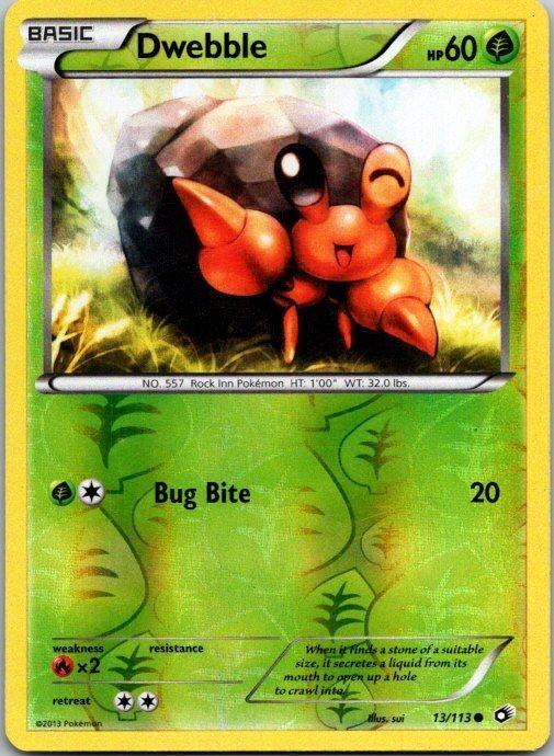 LP Dwebble 13/113 Reverse Holo Legendary Treasures