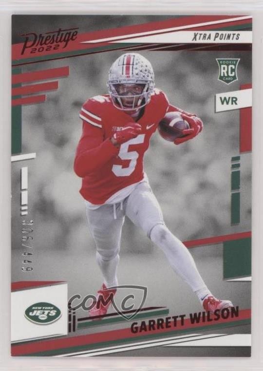 2022 Panini Prestige Rookies Xtra Points Red /449 Garrett Wilson #308 12xq