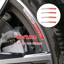 4 pz/set edizione limitata logo auto mozzo ruota adesivi emblema distintivo decalcomanie bordo