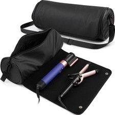 Hair Tools Travel Bag Organizer Large Heat Resistant Mat Dryer Curling Case