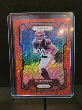 2023 Panini Prizm Football Chase Brown Red Shimmer FOTL /35