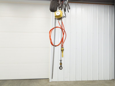 Endo Kogyo AT-60K 132Lb 60kg Pneumatic Air Chain Hoist 10' Lift Chain Pendant