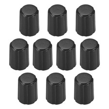 uxcell 10pcs,4x6mm D Type Potentiometer Control Knobs for Electric Black