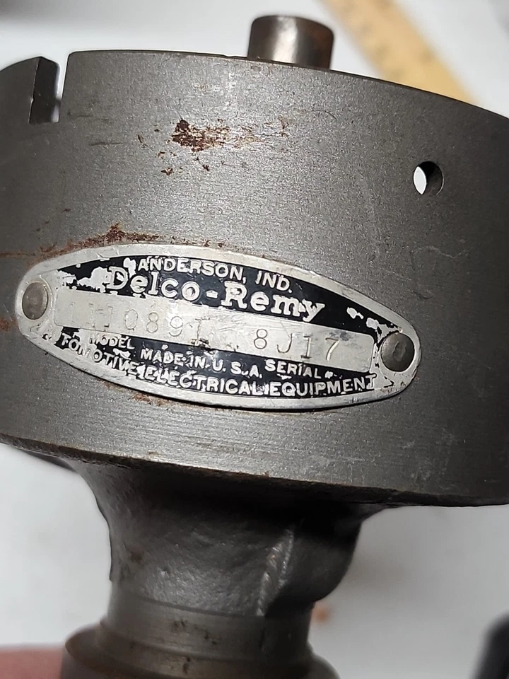 1957-61 Corvette Delco Remy Dual Point Distributor 1110891 Date Code NICE USED - Image 2 of 4