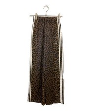 adidas          Wide-leg satin pants brown