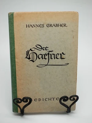 Hannes Grabher. Der Harfner.  Gedichte Dichtung Lustenau Vorarlberg Lyrik 1946 - Bild 1 von 4
