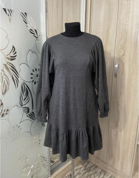Women Gestuz Dress Grey Wool 38 #487W