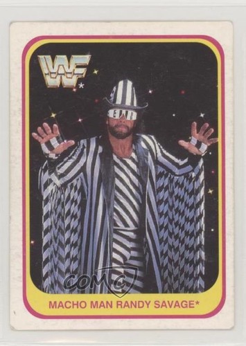 Macho Man Randy Savage [German] #115 1991 Merlin WWF card