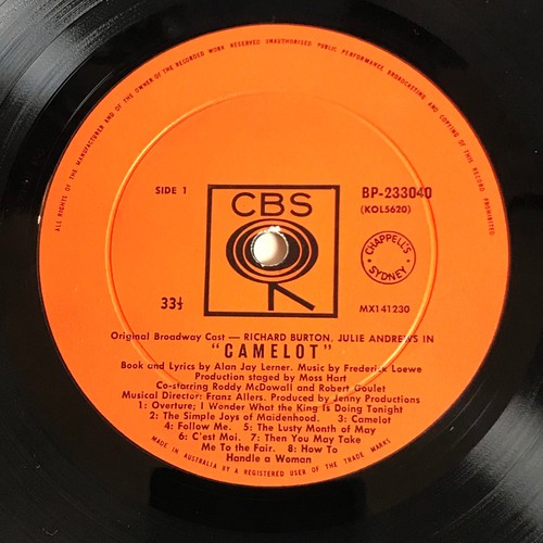Richard Burton - Julie Andrews - In a Musical Camelot - Vinyl Lp 1960 Record - Picture 5 of 5