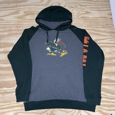 Vintage 00s Ncaa University Of Miami Hurricanes College Green Hoodie Sz XL