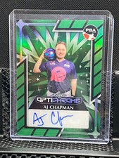 AJ Chapman 2025 Leaf Eclectic PBA - Optichrome  / Auto - Green #4/5