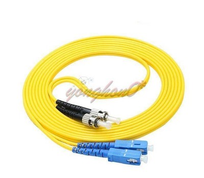 SC to ST Fiber Optic Patch Cord Jumper Cable Single Mode Duplex 9/125 Cable 20M 