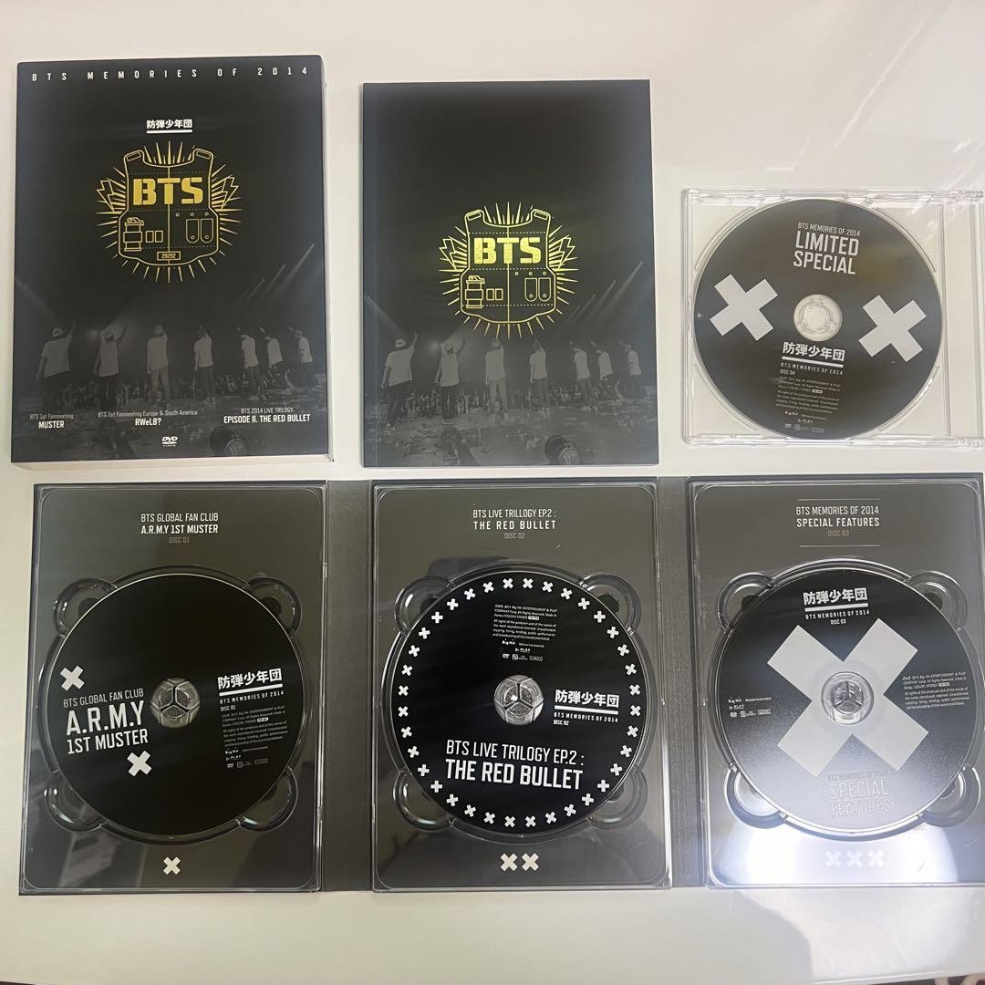 BTS 防弾少年団 MEMORIES OF 2014 ボーナス DVD BTS Official Memories of 2014 DVD 4Discs Limited Edition | eBay