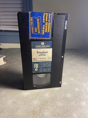 Razorback VHS Clamshell Warner Home 1984 / 1985 80s Horror