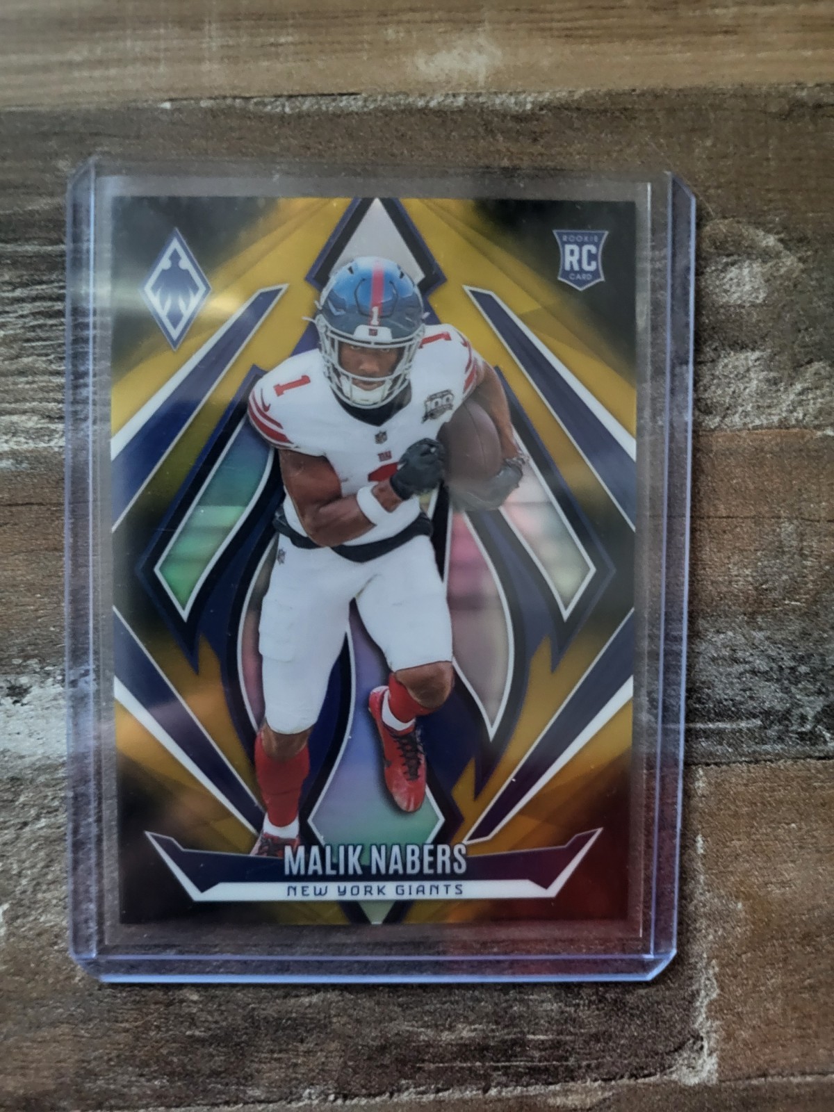 2024 Panini Phoenix Rookies GOLD Fade /125 Malik Nabers #221 Rookie RC