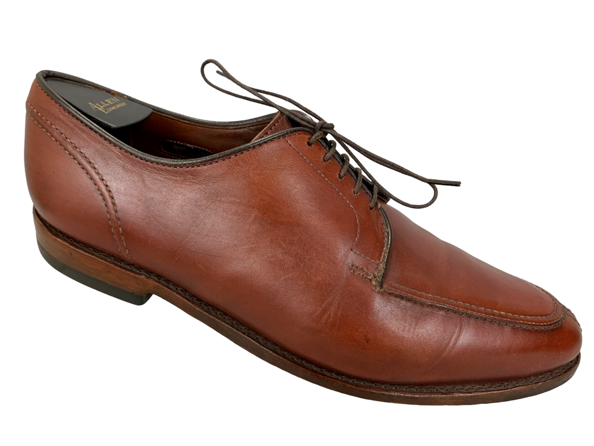 Allen Edmonds LESALLE brown leather lace up split apron toe men's