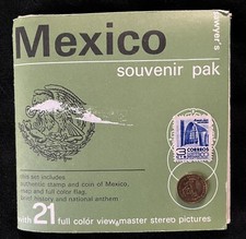Viewmaster 3 Reels Set- Mexico Souvenir Pack- Sawyer  s- B 001