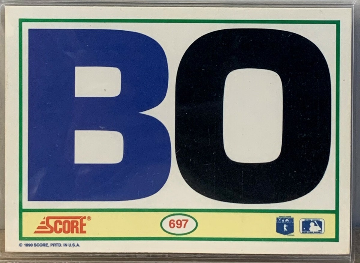 1990 SCORE BO JACKSON - BASEBALL - FOOTBALL IMMACULATE CARD #697