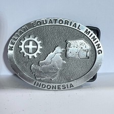Vintage Belt Buckle Kelian Equatorial Mining Indonesia