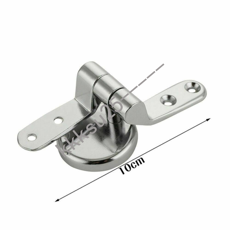 1 Pair Universal Chrome Toilet Seat Hinges Spare Replacement Fittings