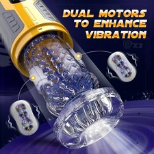 Male Masturbaters Automatic HandsFree Thrusting Cup Rotating Stroker Men Sex Toy
