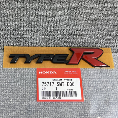 ホンダ インテグラ タイプＲ インテリア・アルミ製バッヂ 98spec.R Type R Black Emblem Badge For Honda Civic Sport Hatchback Rear
