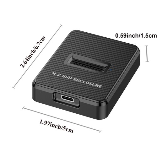 M.2 to USB Dock Station, NVMe to USB C Reader Adapter For M Key, B+M Key SSD - Afbeelding 2 van 8