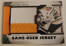 15-16 Final Vault William Carrier Jersey GREEN 1/1 12-13 ITG Heroes & Prospects