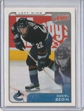 2001-02 Upper Deck Victory #344 Daniel Sedin Vancouver Canucks