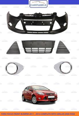 FORD FOCUS FRONT BUMPER COMPLETE KIT 2011 - 2014 PRIMED OE 1719342 ...