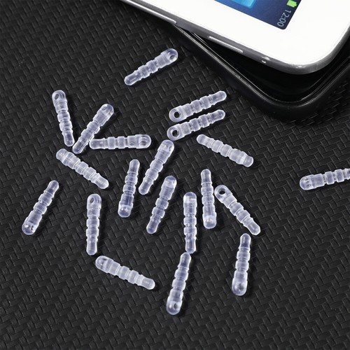 100 Pcs Headphone Jack Dust Cover Plug Clear for Baby Elimination Plugs - Photo 2/12