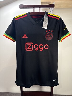Ajax Amsterdam 2021/22 Third Bob Marley Football Shirt Men s M Ziggo