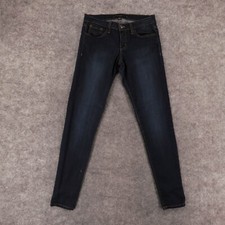 Flying Monkey Jeans Womens 27 Skinny Stretch Low Rise Dark Wash Made in USA