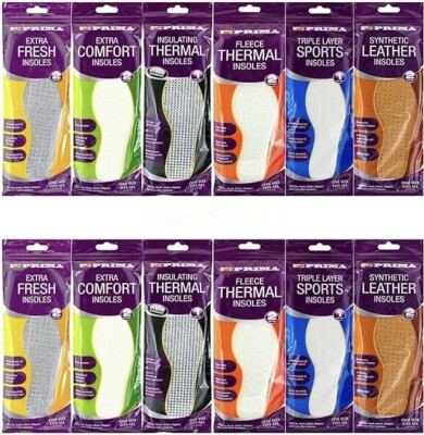 4 x Schuheinlagen Einlage Extra Komfort Sport Anti Geruch Thermo Fleece Herren Damen