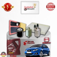 Inspektionskit Filter + ÖL Seat Ibiza V 1.4 16V Dual LPG 63KW 86CV Von 2009->