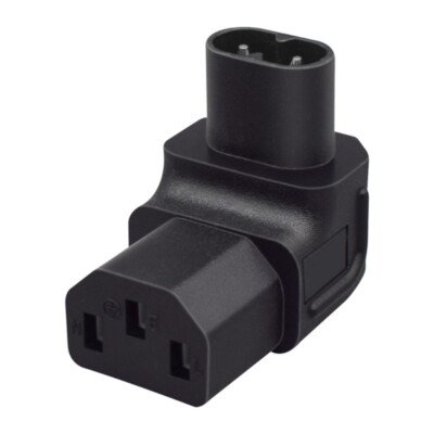 IEC320 C8 Male to C13 Female Power Adapter Upward IEC320C8 Conversion JD46