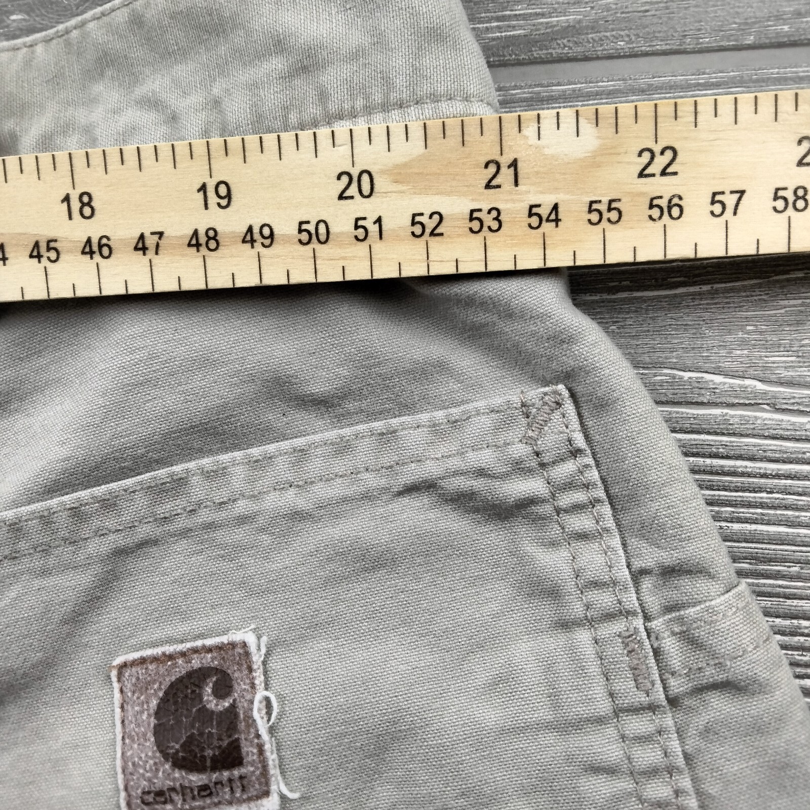 Carhartt Shorts Mens Size 44 Tan Carpenter Workwear Canvas