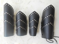 Medieval Antique Collectible Greek Leather Arm Guard  Leg Guard Armor Replica
