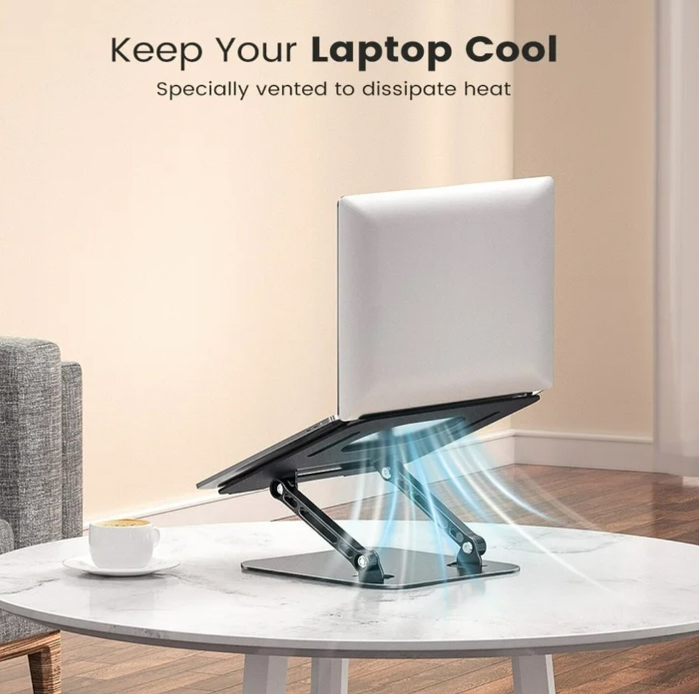 Adjustable Foldable Laptop Stand for Desk Fits 10 to 16 Inch Computers  