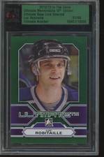 2012-13 ITG Ultimate Memorabilia Luc Robitaille Base Card Emerald 51/60