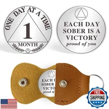 Sobriety Coin Sobriety Chips AA Chip AA Coins ONE Day at A TIME Sober Token R