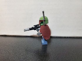 Lego Boba Fett 8097 Pauldron, Helmet, Jet Pack Star Wars Minifigure sw0279