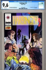 Harbinger #10 CGC 9.6 - Shooter/Lapham story - 1st appearance of H.A.R.D. Corps