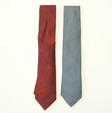 Lot of 2 Calvin Klein Men's Tie 3" Wide Classic Slim Neck Tie Multi Color 65