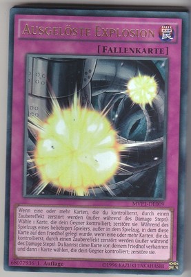 YU-GI-OH Ausgelöste Explosion Ultra Rare MVP1-DE009 NEU