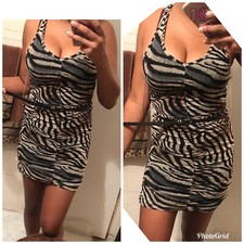 Animal Print Bodycon Mini dress Small