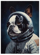 Dog Canvas Wall Art  BORN TO BE WILD  5  16 x 24   244