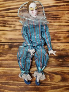 porcelain jester doll