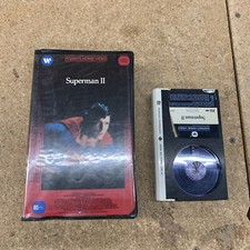 Superman II The Movie Clamshell Betamax Beta NOT VHS Black Case RARE