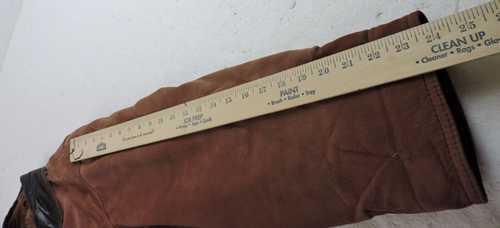 Vintage Winlit 1969 Bomber Jacket Mens Large Genuine Leather Suede Jacket - Picture 8 of 21
